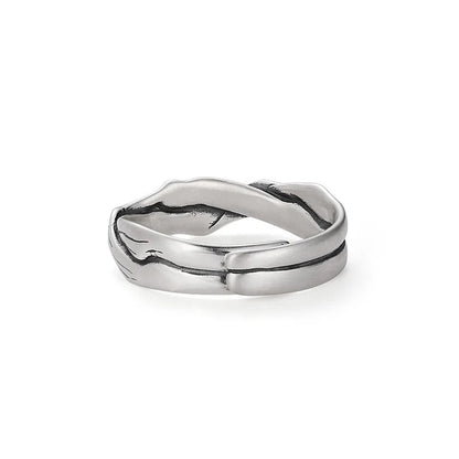 Vintage Kiefer Zypresse Baum Muster Ring Männlichen Schmuck Einstellbar Trendy 925 Silber Ring Für Männer Zeigefinger Zubehör