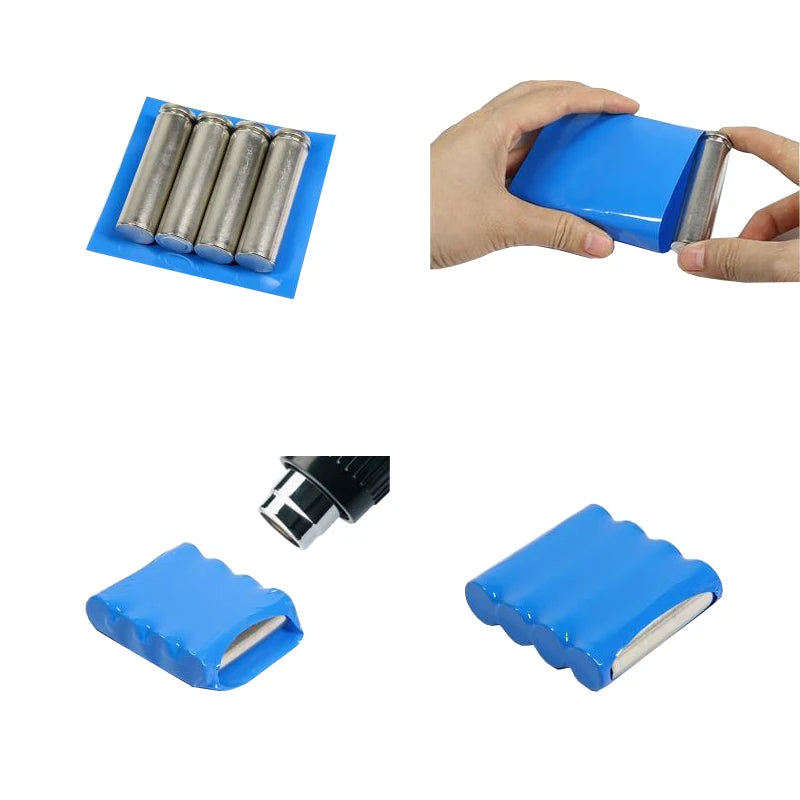 1kg blauer PVC-Schrumpf schlauch Antiker Lithium-Batterie-Schrumpf film blaue Isolierung Wärme schrumpf schlauch