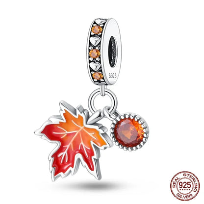 Charms-Perlen aus 925er-Sterlingsilber, modisches Biene- und Honigglas, Sonnenblume, Herbstserie, passend für Original-Armbänder, DIY-Schmuckherstellung