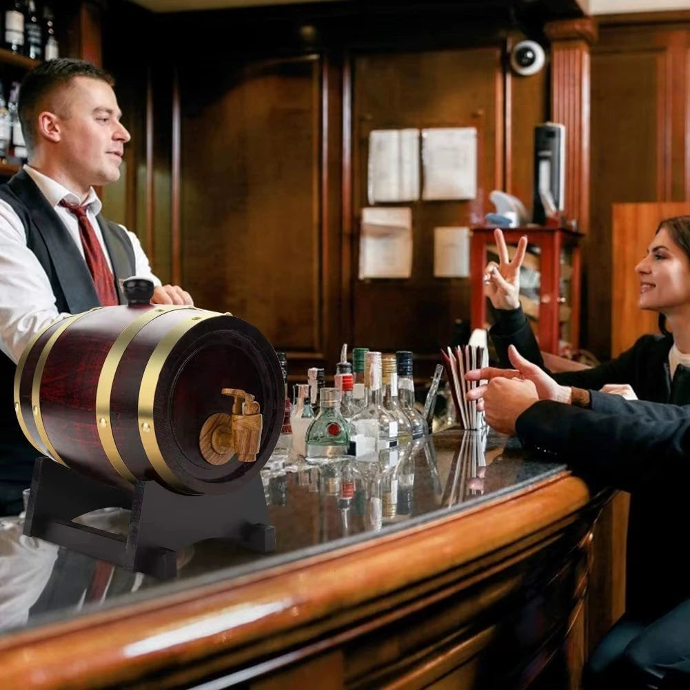 1,5 L/3L Rotwein Fass Vintage Whisky Fass Tragbare Wein Lagerung Container Wohnkultur Bar Werkzeuge Zubehör