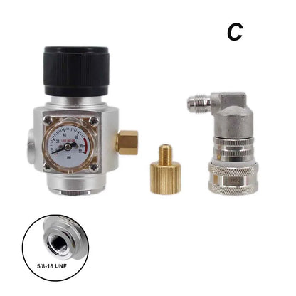 Homebrew Co2-Regler, 0–90 psi, 5/8–18UNF, Gewinde passend für 74 g Co2-Kartusche, tragbar, Mini, professionelle Qualität, schnelle Karbonisierung