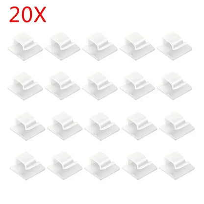 Klemme Draht Organizer Selbstklebende Feste Unmarkierte Draht Clip Punch-freies Desktop Auto Büro Wand Clip Halter Zubehör