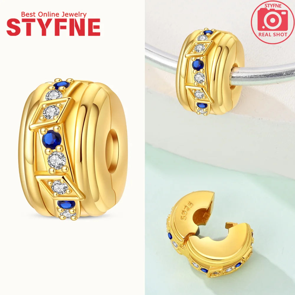 Neues 925er Silber, teilbarer Sonnen- und Mond-Charm, Satr-Herz-Perle, passend für Original-Armbänder für Frauen, edle Schmuckherstellung, Geschenk