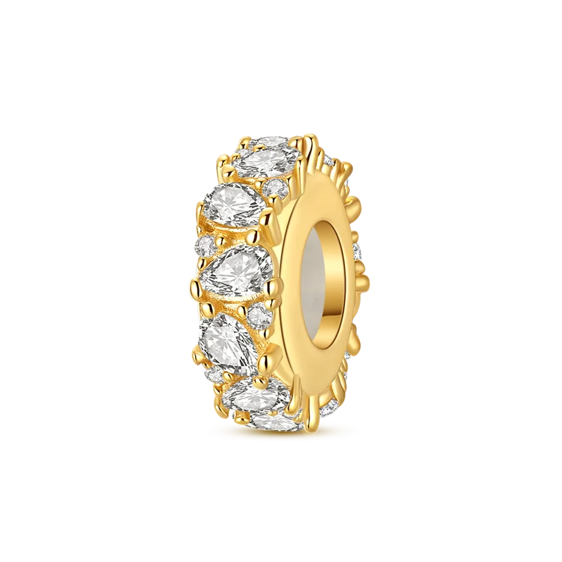 Golden Series Charms aus 925er-Sterlingsilber, zu öffnender Wal-Schmetterlings-Sonnen-Anhänger, CZ-Zirkon, passend für Original-Armbänder, DIY-Schmuck