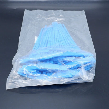 100 Stück Nylon-Kunststoff-Kabelbinder, Etiketten, Schlaufe, selbstsichernde Kabelbinder, Netzwerk-Befestigungsgurte, Marker, Blau, Rot, Grün, Gelb