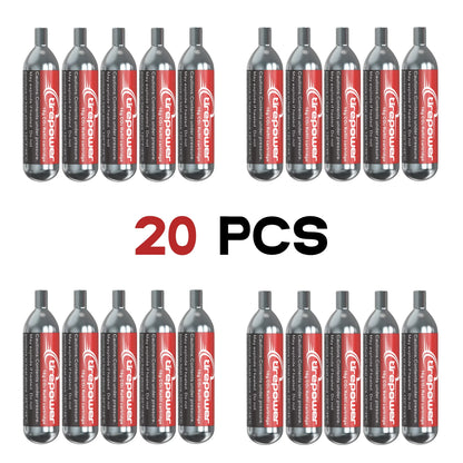 16g CO2-Gewindekartuschen-Set für Fahrradreifenfüller mit Presta- und Schrader-Ventilen für 3/5/12/20 Stück für Mountainbikes und Rennräder