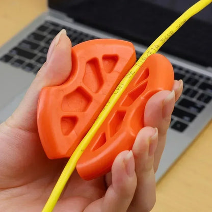 Anti-Rutsch-Gummigriff, tragbares Drahtziehwerkzeug, perforierter Rohr-Kabelzieher für Elektriker, Handinstallation, 1, 5-teiliges Set