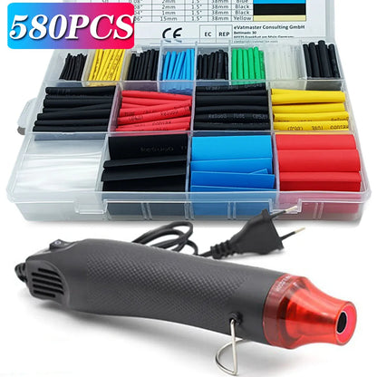 580/328/127PCS Schrumpfschläuche kit 2:1 Schrumpf Draht Schrumpfen Wrap Schläuche Draht Verbinden Abdeckung Schutz mit Heißluft Pistole