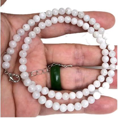 Natürliche 4mm Fluorit Amethyst Sonnenstein Apatit Quarz Perlen Halskette mehrere Farben Geschenke für Mädchen Mode Armband Halsband