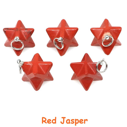 Naturstein Merkaba Stern Reiki Heilkristalle für DIY Energie Edelstein Modeschmuck Zubehör Party Home Dekoration Geschenk
