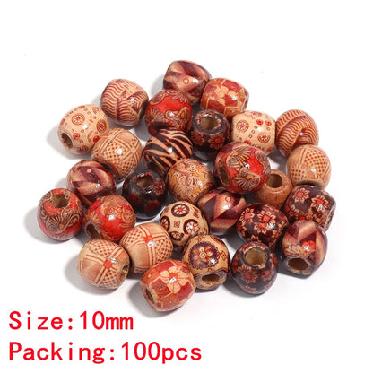 Louleur Hohe Qualität Vintage Natürliche Große Loch Holz Perlen Für Halskette Armband Charms für Diy Schmuck Machen Haar Zubehör