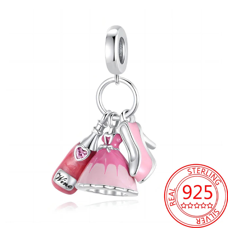 Neue Kollektion aus 925er-Sterlingsilber, Winterserie, Skaten, Schlittschuh-Charm, passend für DlY-Armbänder, Halsketten, Schmuck, feine Geschenke