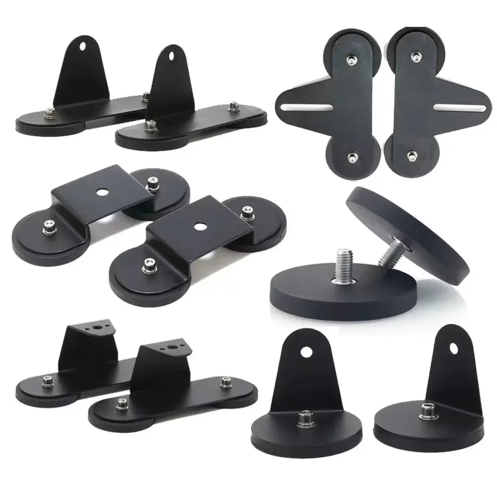 2 Stück starke magnetische Halterungen (D66mm, D88mm) für LED-Lichtleisten am Autodach, Halterung für Arbeitsleuchten, geeignet für SUV und ATV