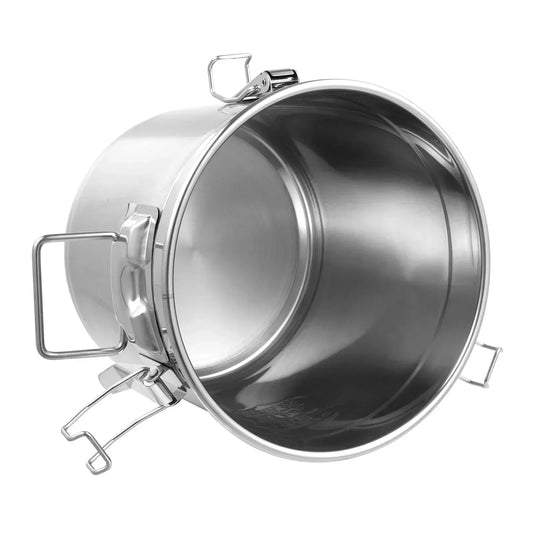 12L Edelstahl Müsli-Behälter Luftdichte Dose Kücheneimer Getreidebehälter Mehleimer Eimer mit Deckel zur Aufbewahrung von Reis