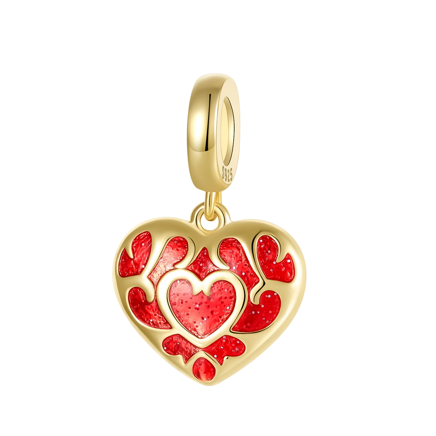 Gold-Serie, DIY-Charms, Original-Charms aus 925er-Sterlingsilber mit eingelegtem Zirkonium, Sonnen- und Leoparden-Anhänger, passend für Armbänder, Schmuck, Geschenkmarkierung