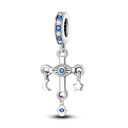 Heißer Verkauf 925 Silber Farbe Evil Eye Charm Dämon Auge Perle Für Original Armband & Armreif DIY Machen Mode Schmuck geschenk