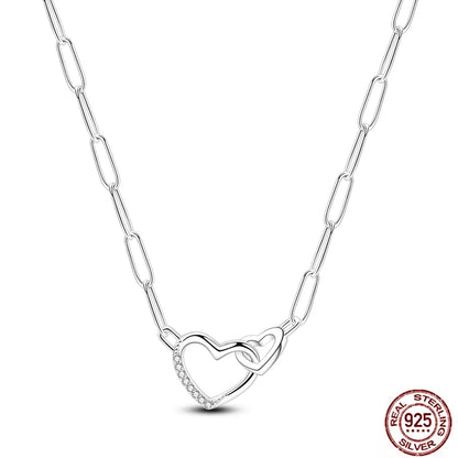 925 Sterling Silber blau Teufel Augen Palme Original Halskette Einhorn überlappen runde funkelnde Anhänger für Frauen Luxus Schmuck Geschenk