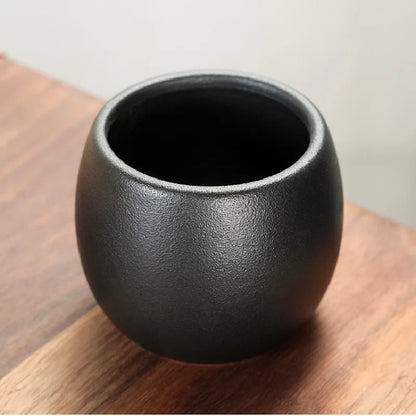 Urn for pet ashes, cat shape memorial cremation urns, hand crafted black, decorative urns for burial dog, ceramic sealed jar