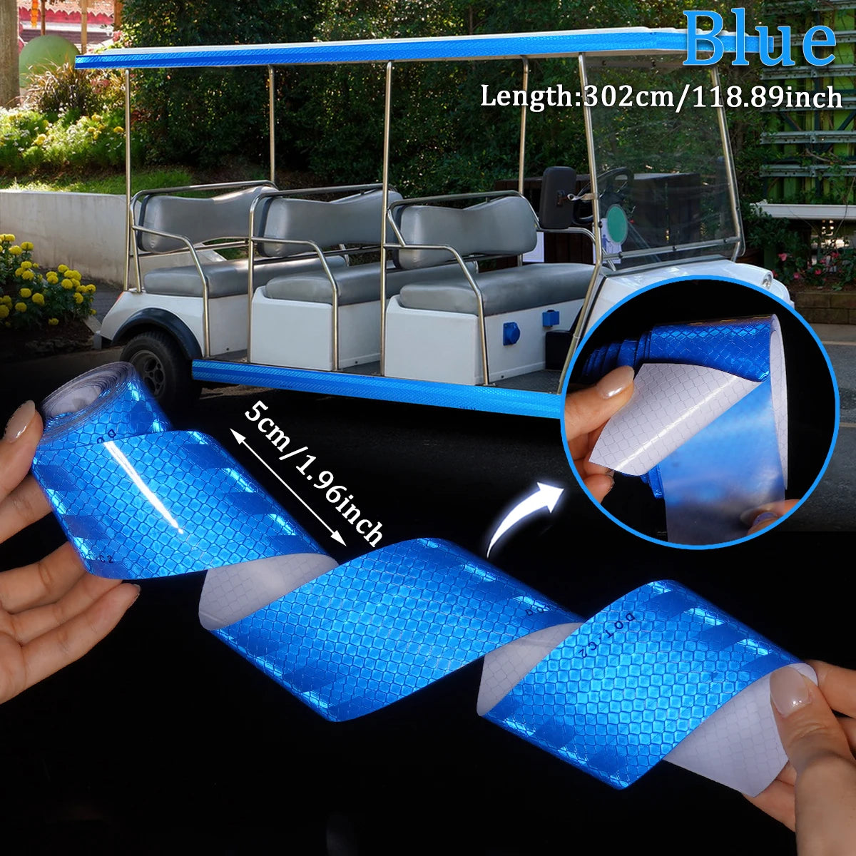 CE DOT-C2 Hochfestes Reflektorband Hochviskose Wasserdichte Sicherheitswarnaufkleber LKW-Anhänger-Fahrrad-Warnbänder