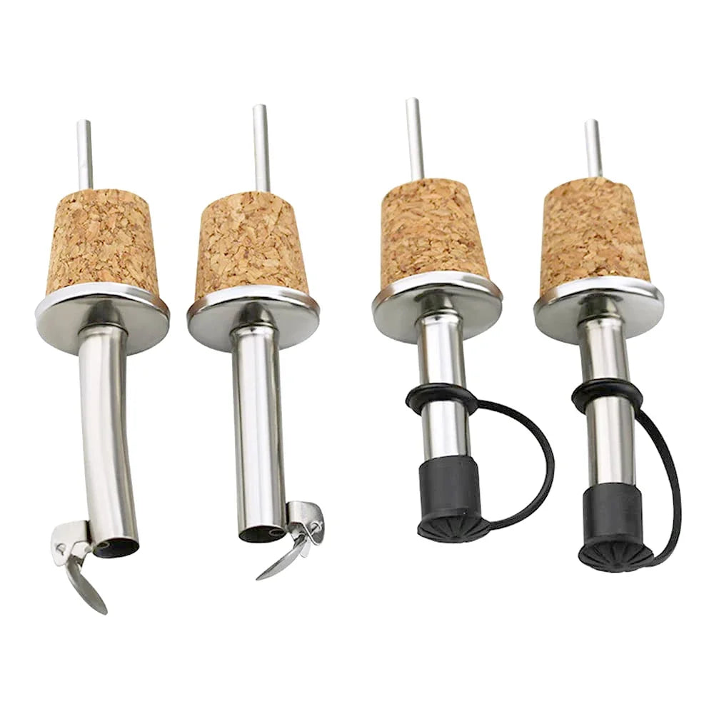 1PCS Rotwein Kork Ausgießer Edelstahl Rotwein Ausgießen Auslauf Flasche Stopper für Olivenöl und Spirituosen Spender bier Wasserhahn