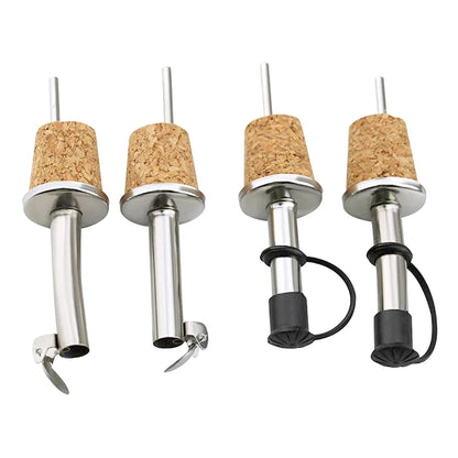 1PCS Rotwein Kork Ausgießer Edelstahl Rotwein Ausgießen Auslauf Flasche Stopper für Olivenöl und Spirituosen Spender bier Wasserhahn