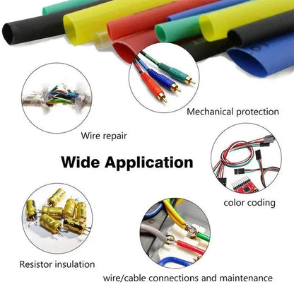 530/560/580/800PCS Schrumpfschläuche kit 2:1 Schrumpf Draht Schrumpfen Wrap Schläuche Draht verbinden Abdeckung Schutz