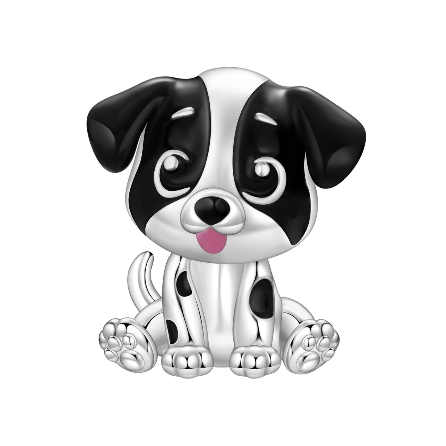 Exquisiter 925 Sterling Silber Panda Chamäleon Waschbär, Koi Welpen Tier-Anhänger Passend für DIY Armband Halskette Premium Party Geschenke