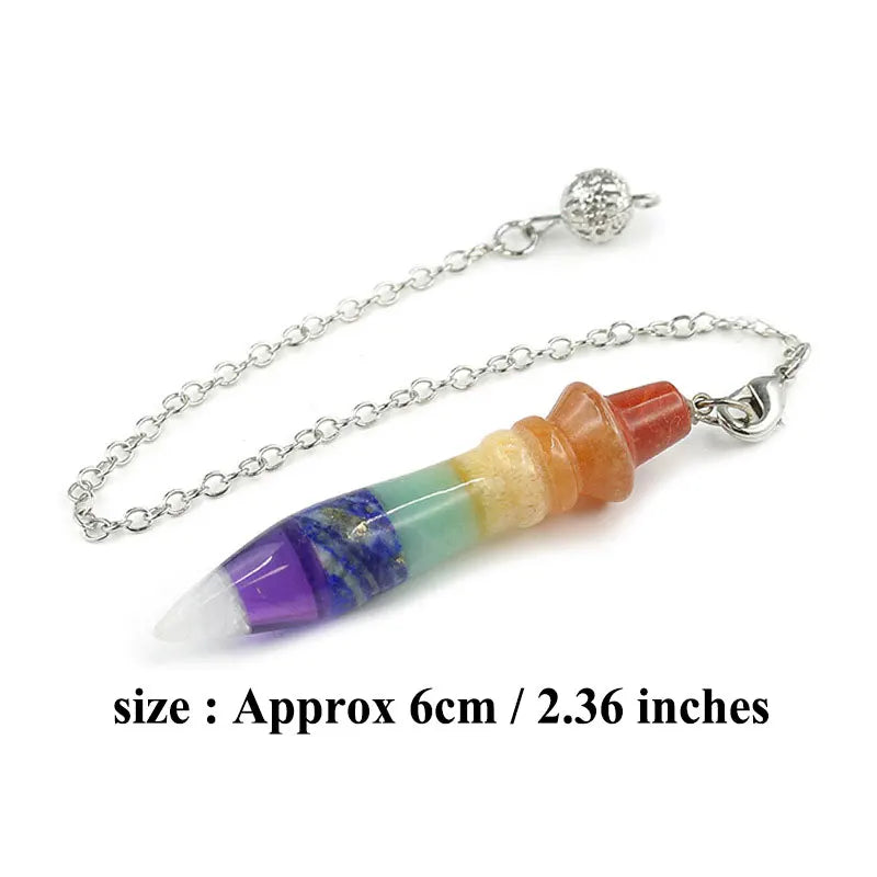 Naturstein heilsteine Anhänger ägyptischen Kristall Pendel für Weissagung Wünschelrute Reiki rosa klar Quarz Amethysten obsidian rosenquarzschwarz Onyx Pendel edelstein anhänger kristall anhänger amulett x130