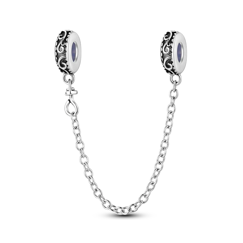 Silberverschluss, 925er-Sterlingsilber, CZ-Pflaster-Clip-Charms, Gänseblümchen-Perlen, Stopper, Sicherheitskette, passend für Original-Armreif, Schmuck-Clip