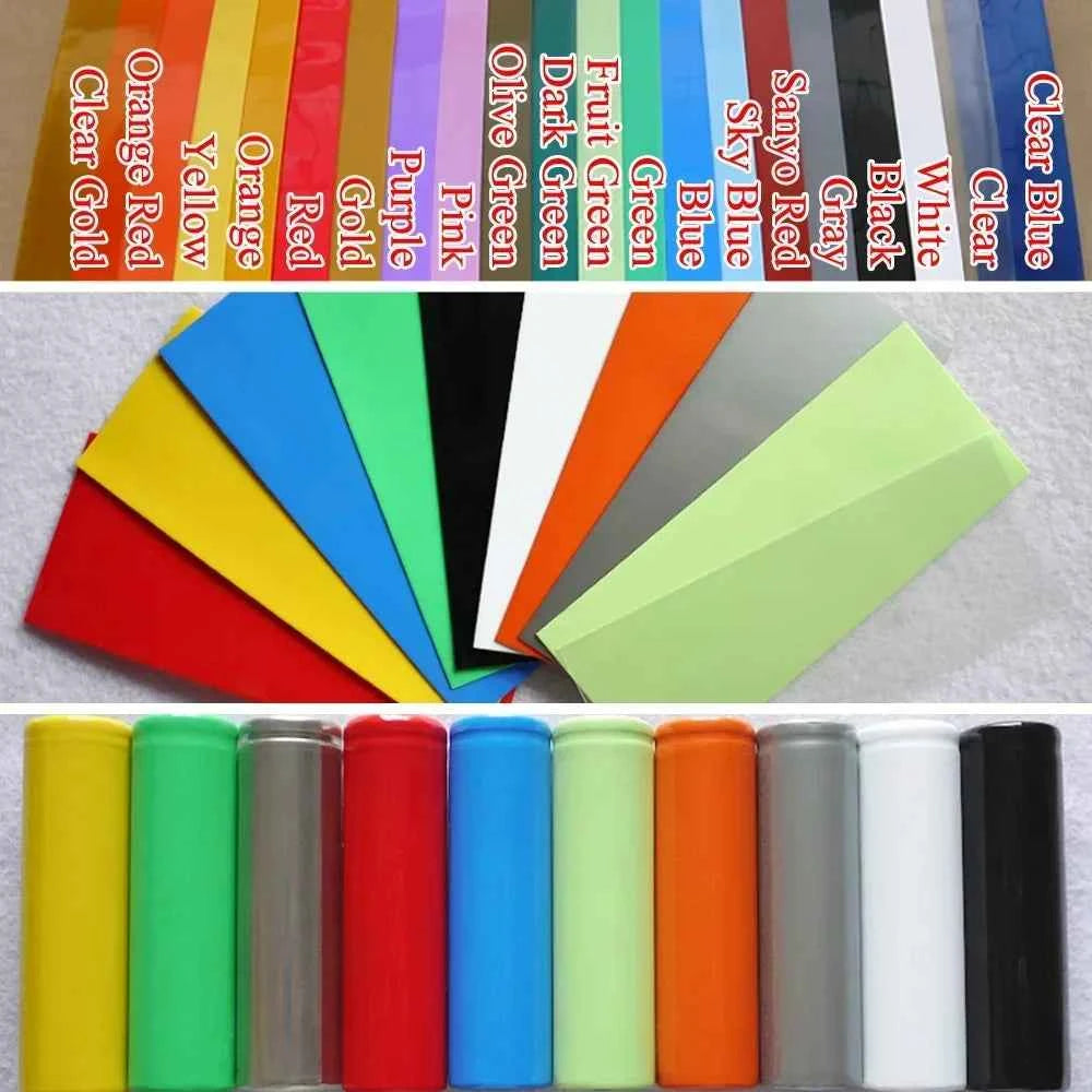 20/500/29,5 stücke Lipo Battery Wrap PVC-Schrumpf schlauch vor geschnittene Breite mm x 72mm Isolier folien schutz hülle