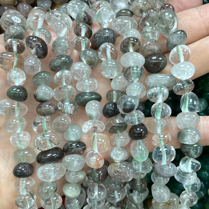 10-12mm Naturstein Rosenquarz Kristall Turmalin Achate Jade lose Abstand halter für Schmuck herstellung DIY Armband Halskette Materialien