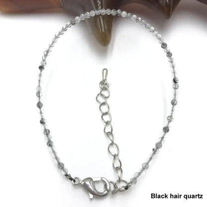 High Quality Natural Stone 2-3mm Handmade Micro Faced Beads Women's Agate Crystal Zircon Bracelet Jewelry Gift