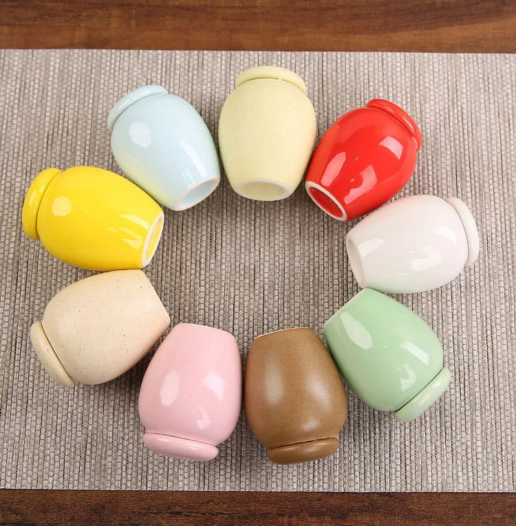 Keramik versiegelte Haustier-Urnen flasche, Leerer Kasten behälter, Urnen für Hunde asche, Mini Multi-Color, Kleine Haustier-Urne, 45ml