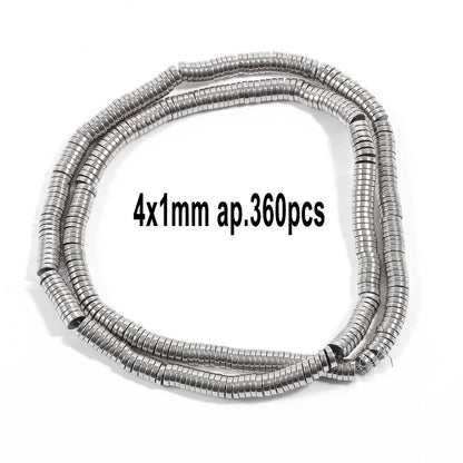 Großhandel AAA Rhodium Hämatit Perlen Charms Herz Stern Rohr Facettierte Runde Unregelmäßige Geometrische Form Perlen Für Schmuck Machen
