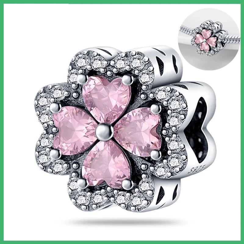 925 Sterling Silber Liebesbaum des Lebens Anhänger mit Zirkonia, passend für DIY Armband Halskette Geschenk für Sie, Colgante Plata