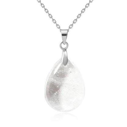Naturstein Kristall Anhänger Teardrop Mode Halskette für DIY Halskette Ohrringe machen Schmuck Weihnachten Freundschaft Geschenk