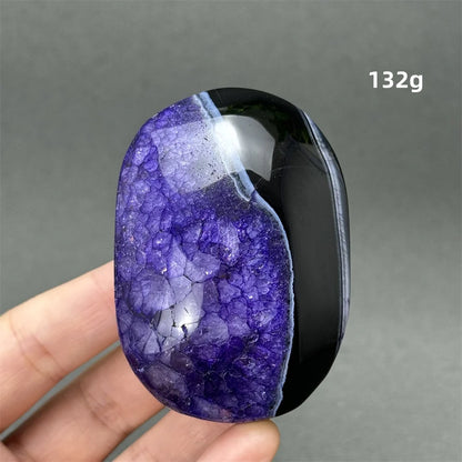 Natürlicher Edelstein Achat Kristall Palm Spielen Mineral Quarz Reiki Heilung Energie Spirituelle Meditation Home Decor Geschenk