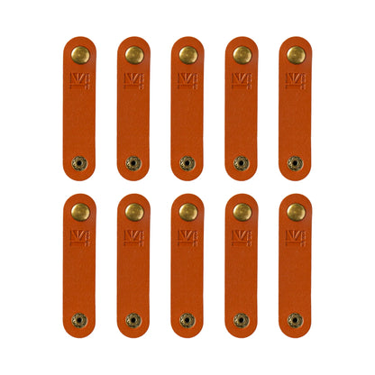 1/2/3/5/10PCS Echtes Leder Kabelbinder KBEAR A1 Wickler Kopfhörer kabel Draht Organizer Kabel Halter Für iphone samsung USB daten