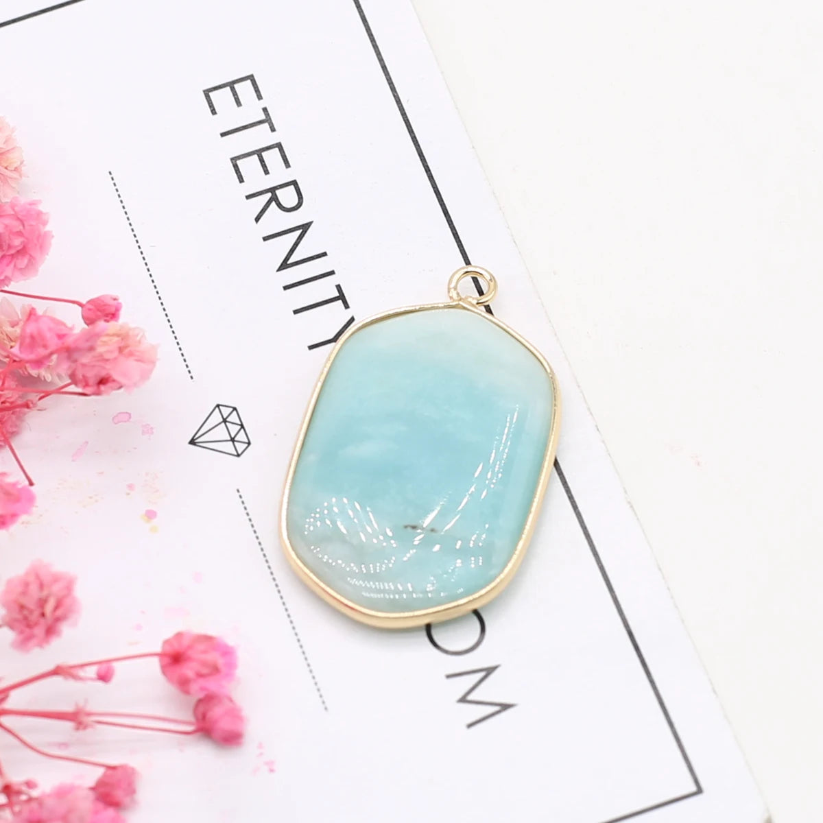 Multishape Natürliche Amazonites Anhänger Charms Natürliche Blaue Stein Stecker für Die DIY Jewerly Halskette Armband Zubehör