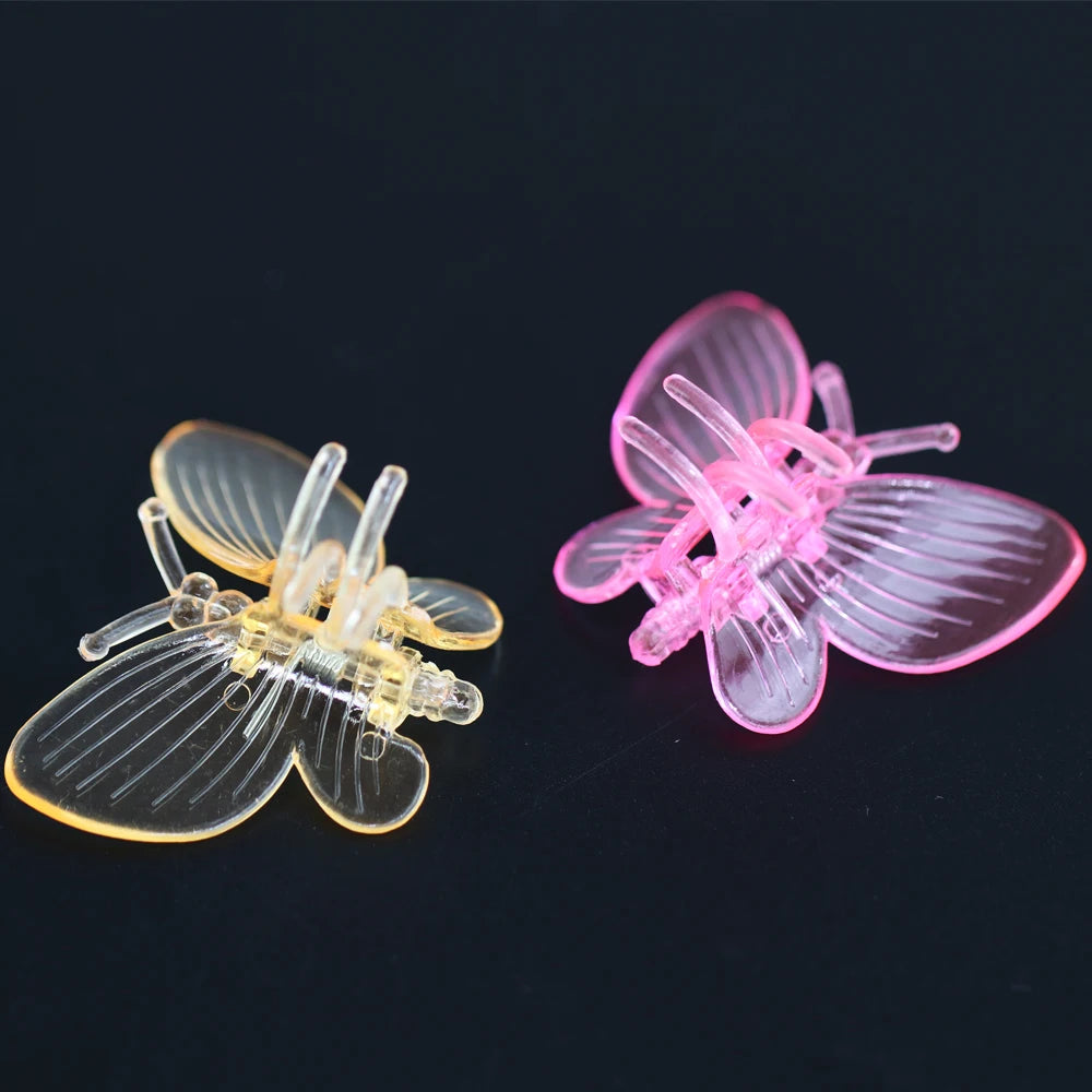 50/100pcs Orchideen clips Schmetterlings klemmen Garten pflanzen Rebe Klettern feste Unterstützung bunte Kunststoff dekorative Bonsai Dekoration