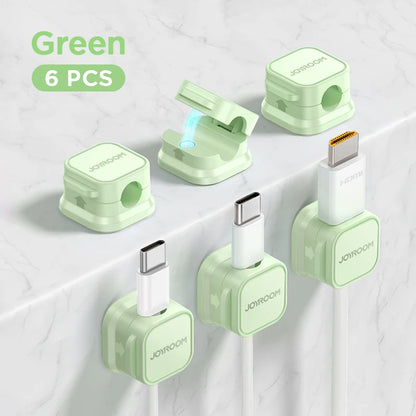 Joyroom 3/6/12PCS Magnetische Kabel Organizer Klebstoff Telefon Kabel Clip Desktop Kabel Draht Kabel Halter für Büro Schreibtisch Management