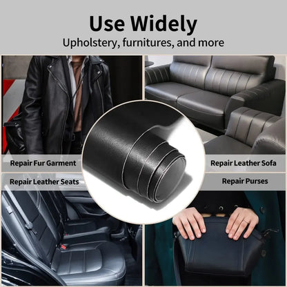 Selbst klebendes Leder Reparatur Patch Tape selbst klebendes Haus DIY Fix für Sofa Moto Autos itz Stuhl Tasche Home Sheets Aufkleber Patches Selbstklebendes Lederreparaturband Autositz Heimreparatur Lederaufkleber und