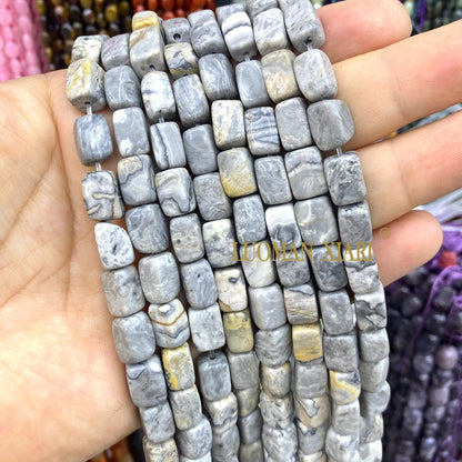 Natürliche Stein 8x12MM Unregelmäßige Raw Grün Taiwan Jade Jaspis Lose Spacer Perlen für Schmuck Machen Diy Armband zubehör 15''