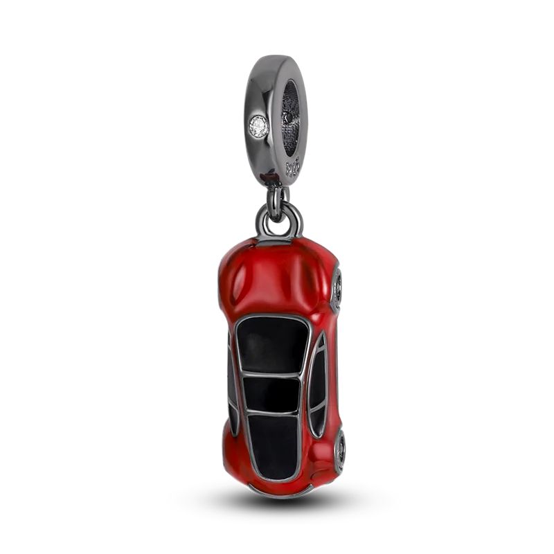 Reisepass-Charms aus 925er-Sterlingsilber, passend für Original-Armbänder, DIY-Flugzeug-Erde-Perlen für die Schmuckherstellung als Geschenk