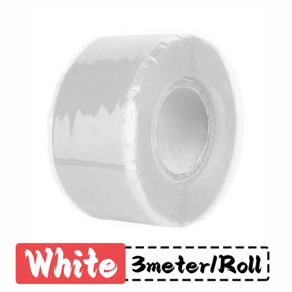 Selbstklebendes Silikonband, wasserdicht, zur Reparatur von Lecks, für Elektro- und Sanitärinstallationen, Isolierband, für Kfz-Kabel, Rohre, Schläuche, Klebeband