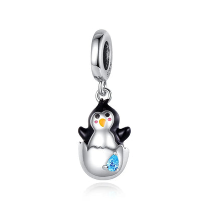 Tier-Serie, 925er-Sterlingsilber, Giraffe, Kamel, Gans, Orang-Utan, Affe, Siegel-Charm, passend für DIY-Armbänder, Halsketten, edler Schmuck, Geschenke