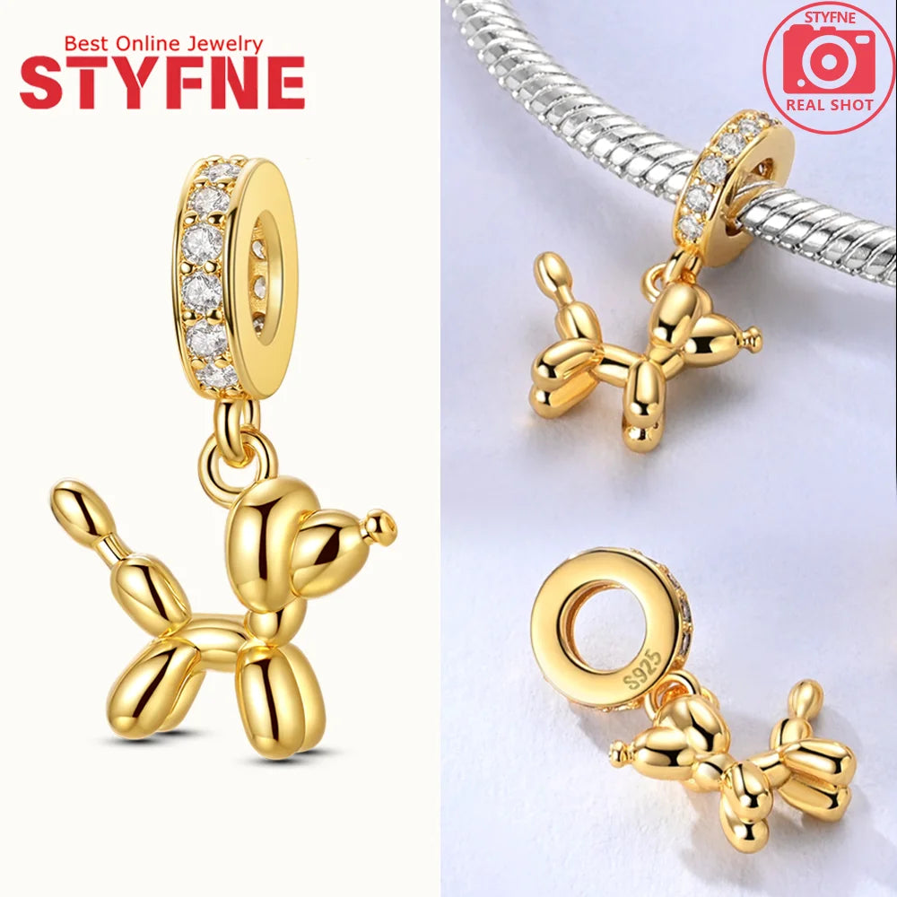 Neues 925er Silber, teilbarer Sonnen- und Mond-Charm, Satr-Herz-Perle, passend für Original-Armbänder für Frauen, edle Schmuckherstellung, Geschenk