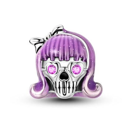 Sicherheitsketten aus 925er-Sterlingsilber, violette Serie, Schmetterling, Widder, Zwillinge, passend für Original-Armbänder, DIY-Schmuckherstellung, Geschenk für Frauen