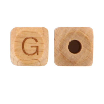 10/20/30/50 Stück Buchenholz-Buchstabenperlen 10mm 12mm Umweltfreundliche Naturholz-Alphabetperlen für Armband- und Halskettenherstellung
