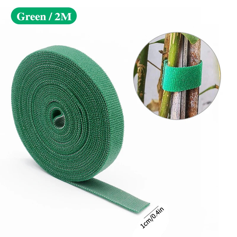 Verstellbare, selbstklebende Pflanzenbinder für den Garten, Nylon-Pflanzenverband, Gartenhakenschlaufe, Bambusrohrwickel, Unterstützung für Gartenzubehör